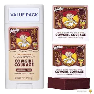 Jukebox Natural Women’s Bar Soap and Deodorant, Toy Story Gifts (3-Pack)