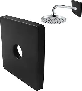 3.5 Inch Square Shower Flange Cover, Black