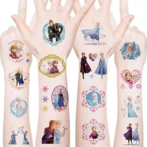 40pcs Frozen Temporary Tattoos - Cartoon Frozen Theme Birthday Party Favors Gifts, Home Activity & Class Prizes, Carnival & Christmas Rewards