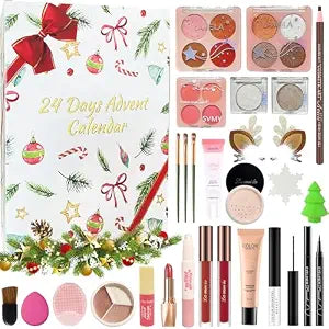 Makeup Advent Calendar 2026, 24 Days Christmas Makeup Gift Set for Women & Teens, Makeup Set Christmas Countdown Calendar, Make up Set for Girls, Holiday Surprise Make Up Kit for Women Full Kit