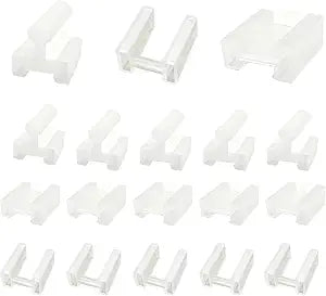 90 Pcs Cord Prong Cover, Plastic Plug Covers Prong Protector, Power Plug Safety Cap for Home, Office and Hotel Use