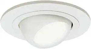 HALO 4 in. Matte White Recessed Ceiling Light Adjustable Eyeball Trim, Small, (998P)
