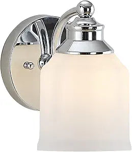 JONATHAN Y Lydia 1-Light Metal Vanity Wall Sconce 5.13", Chrome