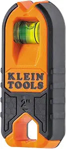 Klein Tools MSF100 Magnetic Stud Finder and Level, Compact, Wood and Metal Detector with Bubble Vial for Accurate Markings, Felt Pad Backing