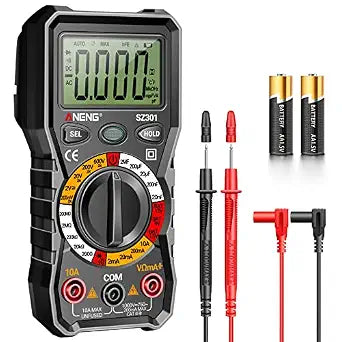 ANENG Digital Multimeter with Case,DC AC Voltmeter,Ohm Volt Amp Meter