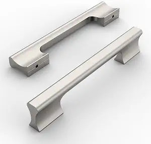Amerdeco 10 Pack Brushed Satin Nickel Cabinet Pulls 5 Inch(128MM) Hole Centers Kitchen Cabinet Handles Hardware Kitchen Handles for Cabinets Cupboard Handles Drawer Pulls ZH0056