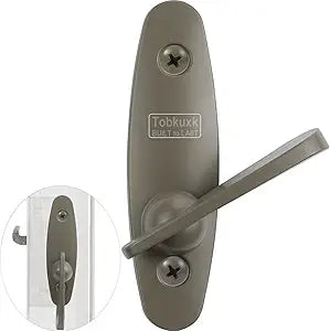 Thumb Latch for Andersen Sliding Door Lock Replacement, Heavy-Duty Zinc Alloy Gliding Door Lock Replacement Parts, Tribeca Style, w/Color-Matched Screws, Stone
