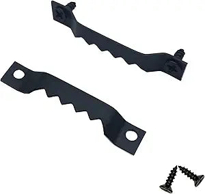 50 Pack Small Metal Sawtooth Picture Hangers with Screws (Black)