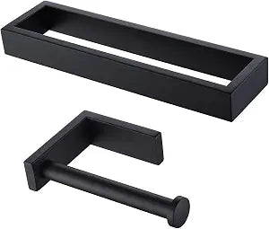 Miyili 2-Piece Bathroom Hardware Set Towel Ring & Toilet Paper Holder