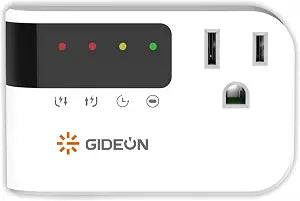 GIDEON Single Outlet Surge Protector with LED Display, 900J Mini Voltage Protector for Refrigerator, TV, PC & Home Appliances, 120V 15A 1800W, Over & Under Voltage Protection