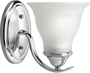 Progress Lighting Trinity 1-Light Bath Vanity Light, Polished Chrome
