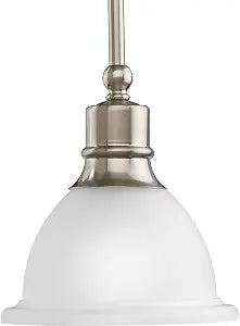 Progress Lighting Madison Mini-Pendant Light, Brushed Nickel
