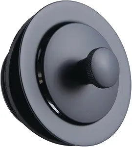 Kingston DLL200MB Brass Lift & Lock Tub Drain, Matte Black