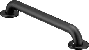 Moen Matte Black 18-Inch Shower Grab Bar, Bathroom Safety Grip for Handicapped or Elderly, R8918BL