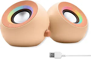 X9 Performance Computer Speakers for Desktop PC with RGB Lighting, Bluetooth, USB, and AUX - Triple Mode Connection, Dual 2.25" Drivers for Work and Play - Bluetooth PC Speakers