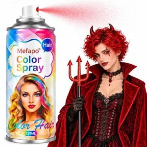 Red Hair Spray, Temporary Hair Dye For Kids And Women Men For Halloween