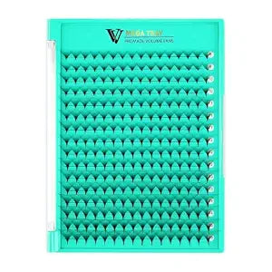 VAVALASH Premade Fans Eyelash Extensions 10D 12D 14D 16D 20D 24D 0.03 0.05 0.07 Thickness C/D Curl Middle Stem Heat Bonded Premade Fans Russian Volume Lash Extensions (30D-0.03-D-8-15mm)