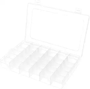 BTremary 36 Grids Clear Craft Storage Boxes with Compartments, Bead Organizer Storage Box, Plastic Jewellery Organizer Box, Small Parts Organizer for Rock Screw Seed Washi Tape
