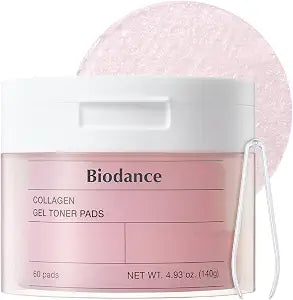 Biodance Collagen Gel Toner Pads, Pore Minimizer for Face, Improving Elasticity, Plumping Toner Pads for Sensitive Skin, Pre-Soaked Pads, Korean Skin Care, Mothers Day Giftsㅣ60 Pads