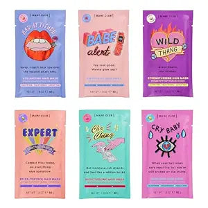 MANE CLUB Deep Conditioner Hair Mask Variety Pack, 6 Count