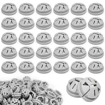 120 PCS 3/8-1/2 Inch Non Metallic Button Push-in Bulk Connector