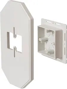 Arlington 8091FDBL Plastic Wall/Vertical Mount All Siding Box Kit With Mega Mounting Plate 7.142 Inch x 0.78 Inch x 13.49 Inch