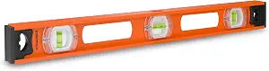 JORGENSEN 24" Magnetic I-Beam Level tool, 90/180 Spirit 2' Leveler Tool