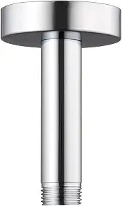 Enoughtmen Ceiling Mount Shower Arm with Flange for Rain Shower Head,Stainless steel Straight Arm for Fixed Shower Head,3 Inch Chrome