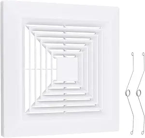 EAGLEGGO 12x12 Inches Bathroom Exhaust Fan Grille with Springs