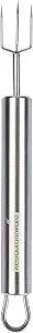 Restaurantware 6 in Stainless Steel Potato Peeling Fork - German Standard Heat-Resistant Hot Potato Holder with Ergonomic Handle, DIshwasher Safe - 3 Prong Skewer Fork for Potato, Corn, Apple