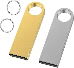 16GB USB Flash Drive 2 Pack, Wooolken Sleek Metal USB 2.0 Thumb Drive