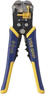 IRWIN Vise-Grip Wire Stripper, 2 Inch Jaw, Cuts 10-24 AWG, ProTouch for Comfort, Blue (2078300)
