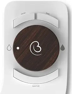 Revolution Plus (Warm Water). Bidet Attachment for toilet. Luxury design, bathroom bidet sprayer for toilet, non electric, dual nozzle, feminine wash, self cleaning. Italian Oak.