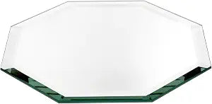 Plymor 8 x 8 inch Octagon, 5mm Thick, Beveled Glass Mirror