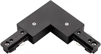 mirrea Black H Type L Connector for Ceiling Track Lighting Right and Left Corner