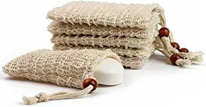 6-Pack Sisal Soap Bag, Exfoliating Soap Bar Bag, Soap Savers for Bar Soap