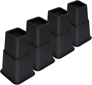 TOPROAD Adjustable Bed Risers, Stackable 4/6/9 inch Lifts, 1300 lbs 8-Pack