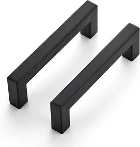 Ravinte Matte Black Square Cabinet Handles Drawer Pulls 4 Inch 12 Pack