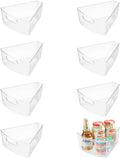Lazy Susan Organizer Bins,10.2''x 9.4''x 4'', 26" Diameter(8)