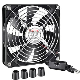 Wathai 140mm USB PC Case Computer Cooliing Fan 5V with Speed Controller
