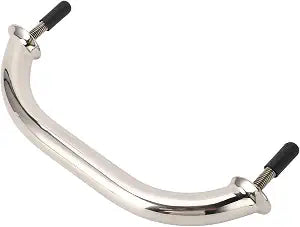 Boat Grab Handle 8in 316 Stainless Steel Marine Grade Polished Handrail Oval Heavy Duty Yacht RV with Stud for Bathtub Shower Toilet Stairs Bedroom Pool