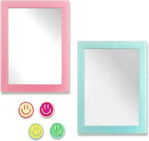 Mymazn Locker Accessories Kit with Magnetic Locker Mirror 2 Packs