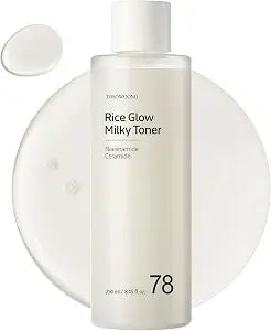 TOSOWOONG Rice Glow Milky Toner for Glass Skin & Hydration, Dark Spots