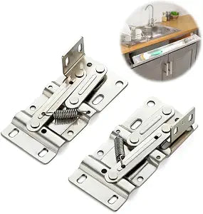 Ravinte Satin Nickel Tip Out Tray Hinges, Kitchen Cabinet Hinges, 1 Pair