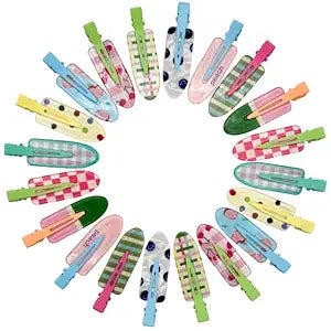20Pcs Creaseless Flat Hair Clips for Women