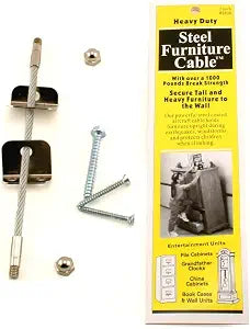 Quakehold! 2830 Furniture Cable Silver, 7 Inch