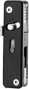ROXON S504G Mini Flex Companion-7 in 1 Multitool EDC Pocket Knife with G10 Handle, Box Cutter, Short Sheepsfoot Blade, Short Scissors, Bottle & Can Opener, 4mm Bit, Tweezers and Toothpick