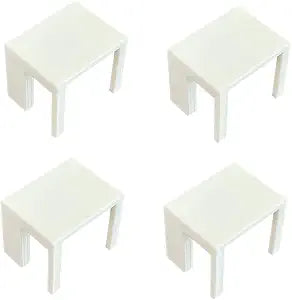 4 PCS Bookcase Connector Compatible with IKEA Billy Bookshelf, Bookshelf Aligner Shelf Straightener, Accessories Compatible with IKEA Billy Shelves, Top Aligner (White)