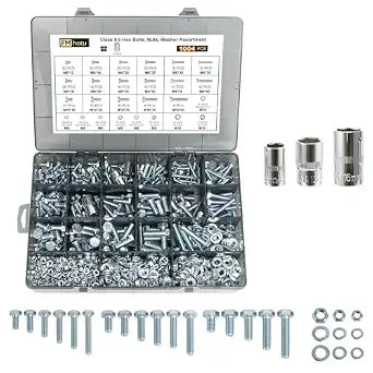 1004Pcs Grade 8.8 Metric Bolts Assortment