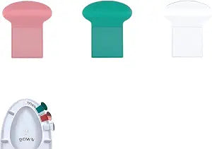 3Pcs Toilet Seat Handle Lifter Set with Decal, Bathroom Lid Lifting Tools with Stickers Hygienic Seat Holder for or Home,Hotel, Office,RestaurantPublic ToiletToilet Lid DecalsAccessories